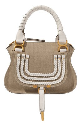 Chloé: Бежевая сумка  Marcie small