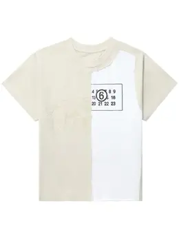 MM6 Maison Margiela: Светлая футболка 