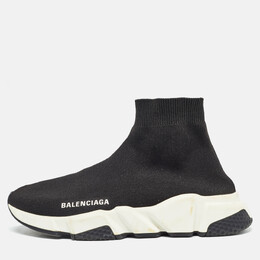 Balenciaga: Чёрные кроссовки  Speed