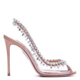 Aquazzura: Розовые сандалии  Temptation