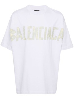 Balenciaga: Белая футболка 