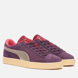 Puma: Фиолетовые кроссовки  Suede