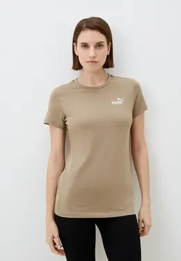 PUMA: Бежевая футболка 