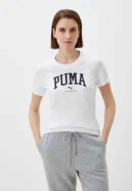 PUMA: Белая футболка 