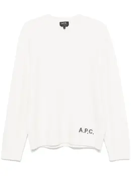 A.P.C.: Белый свитер 