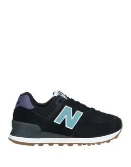 New Balance: Чёрные кроссовки 