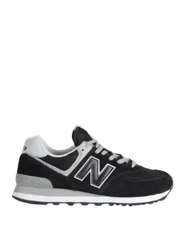 New Balance: Чёрные кроссовки 