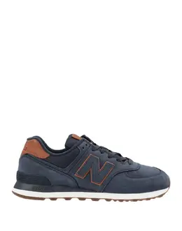 New Balance: Синие кроссовки 
