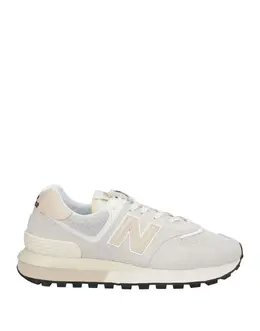 New Balance: Серые кроссовки 