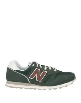 New Balance: Зелёные кроссовки 