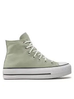 Converse: Зелёные кеды  Chuck Taylor All Star Lift