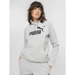 PUMA: Серая толстовка  Ess