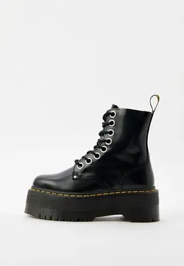 Dr. Martens: Чёрные ботинки 