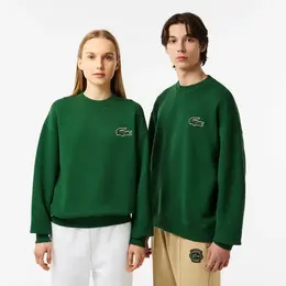 LACOSTE: Зелёный свитшот 