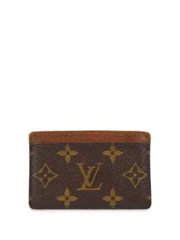 Louis Vuitton Pre-Owned: Коричневый картхолдер 