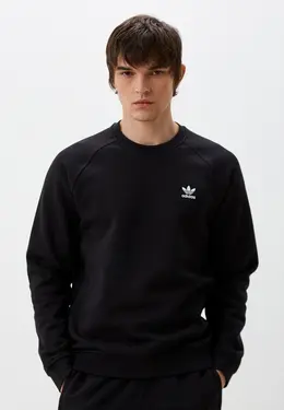 adidas Originals: Чёрный свитшот 