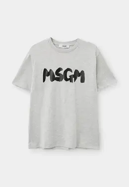 MSGM Kids: Серая футболка 