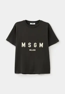 MSGM Kids: Серая футболка 