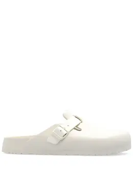 Birkenstock: Белые сабо  Boston