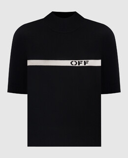 Off-White: Чёрный топ 