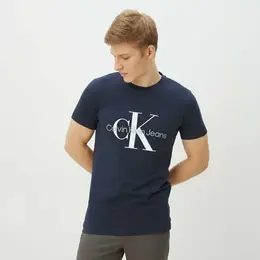 Calvin Klein Jeans: Синяя футболка 