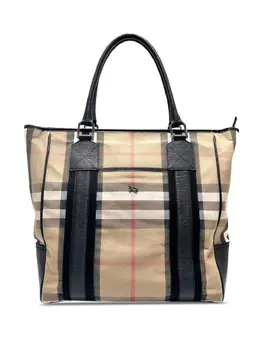 Burberry Pre-Owned: Коричневая сумка-шоппер 