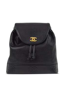 CHANEL Pre-Owned: Чёрный рюкзак 