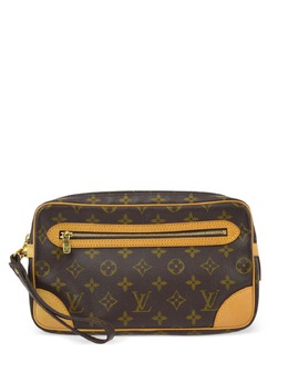 Louis Vuitton Pre-Owned: Коричневый клатч 