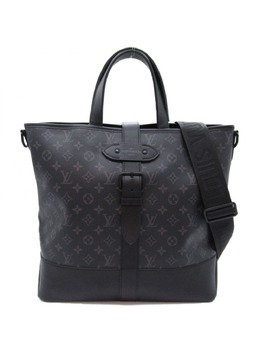 Louis Vuitton Pre-Owned: Чёрная сумка-шоппер 