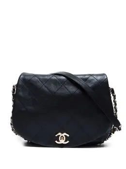 CHANEL Pre-Owned: Чёрная сумка через плечо 