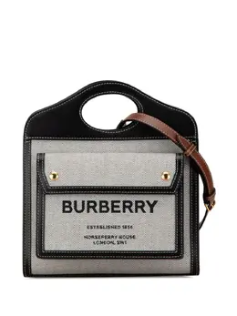 Burberry Pre-Owned: Серая сумка 