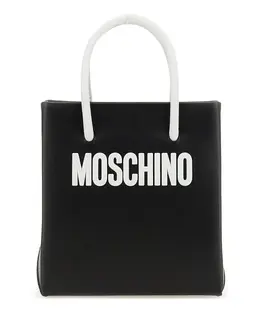 Moschino: Чёрная сумка через плечо 