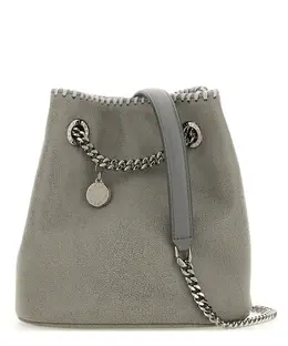 Stella McCartney: Серебристая сумка  Falabella