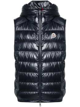 Moncler: Голубой жилет 