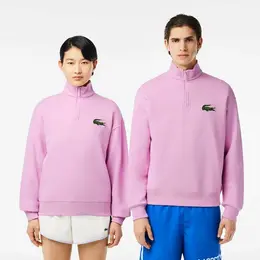 LACOSTE: Фиолетовая толстовка 