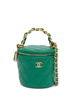 CHANEL Pre-Owned: Зелёная сумка 