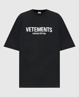 Vetements: Серая футболка 