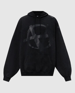 Vetements: Серая толстовка  Anarchy