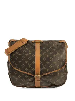 Louis Vuitton Pre-Owned: Коричневая сумка через плечо 