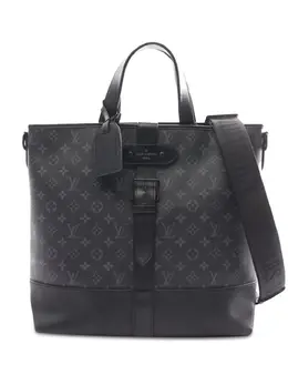 Louis Vuitton Pre-Owned: Чёрная сумка-шоппер 