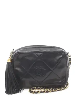 CHANEL Pre-Owned: Голубая сумка через плечо 