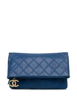 CHANEL Pre-Owned: Голубой клатч 