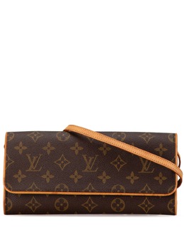 Louis Vuitton Pre-Owned: Коричневая сумка через плечо 