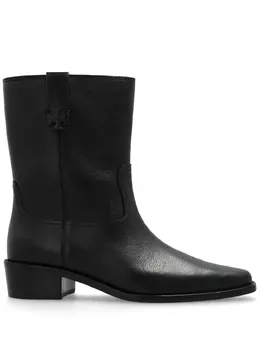 Tory Burch: Чёрные ботинки 