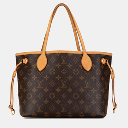 Louis Vuitton: Коричневая сумка-шоппер  Neverfull