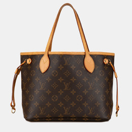 Louis Vuitton: Коричневая сумка-шоппер  Neverfull