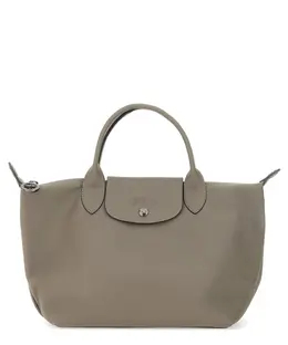 Longchamp: Зелёная сумка  Le Pliage