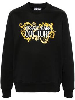 Versace Jeans Couture: Чёрный свитшот 