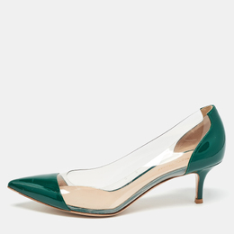 Gianvito Rossi: Зелёные туфли  Plexi