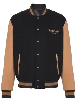 Balmain: Чёрная куртка 